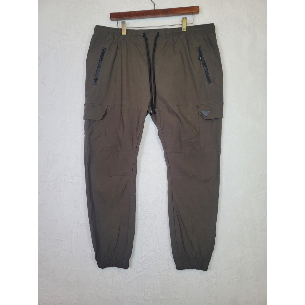 Benjamin Black‎ Y2K Cargo Jogger Pants  Activewear Hiking Nylon 39x29 Size 2X